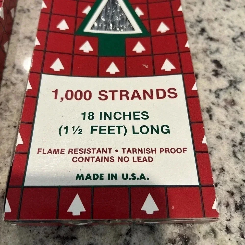 Lot Of 2 Boxes 1965 Vintage Rauch Industries Tinsel Icicles New Unopened Sealed